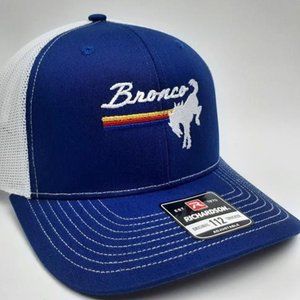 Retro 4x4 Richardson 112 Trucker Bronco Embroidered Cap Hat Snapback Mesh FORD